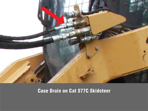 adding a case drain to skid steer|case drain for tractor steer.